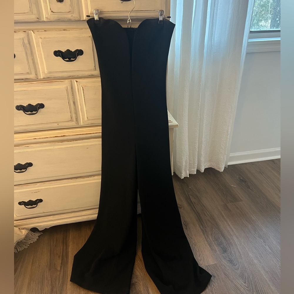 Black Strapless Jumpsuit